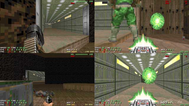 Doom 2 8k split screen DM