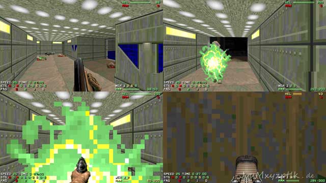 Doom 2 8k split screen DM