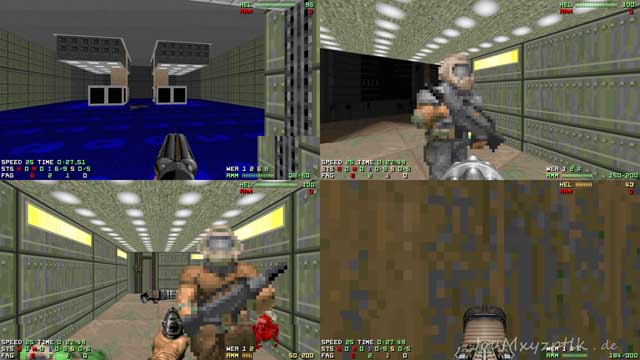 Doom 2 8k split screen DM