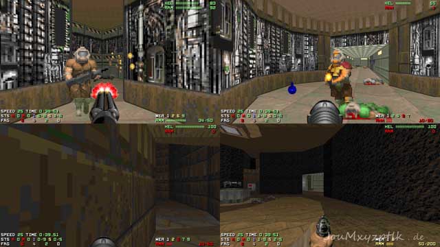 Doom 2 8k split screen DM