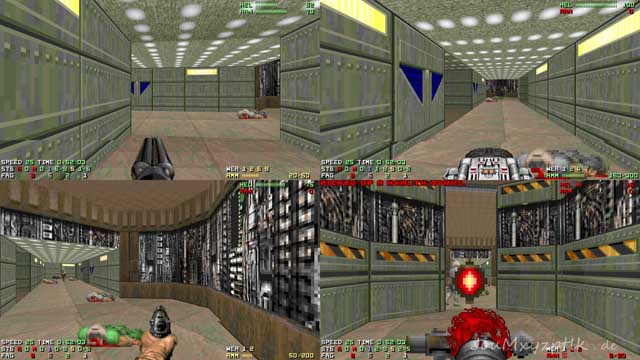 Doom 2 8k split screen DM