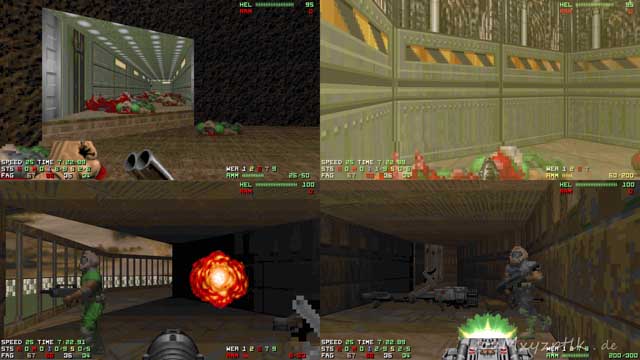 Doom 2 8k split screen DM