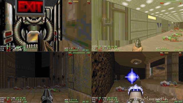 Doom 2 8k split screen DM